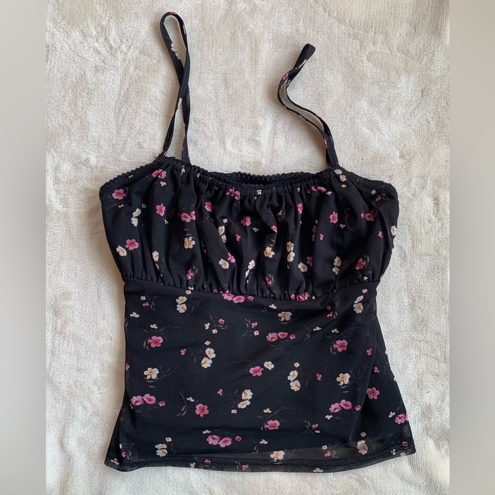 Women’s Urban Outfitters Black Floral Camisole